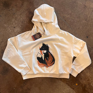 Fox Crop Hoodie